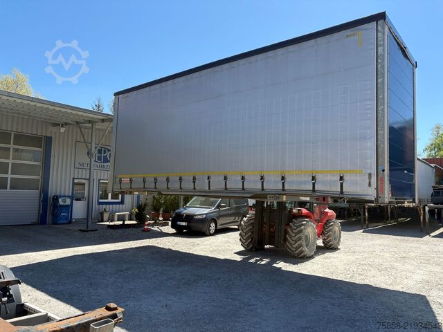 Swap body with flatbed & tarp Wecon Jumbo Verzinkt 3m Innen Hubdach