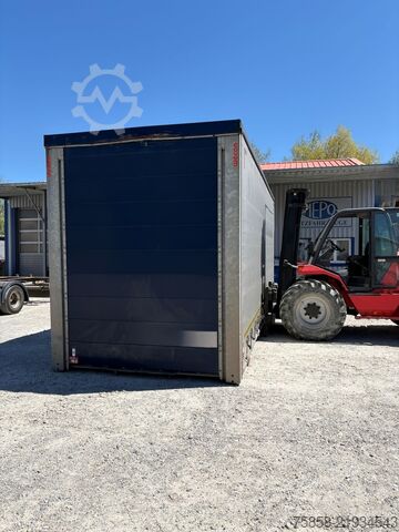 Swap body with flatbed & tarp Wecon Jumbo Verzinkt 3m Innen Hubdach