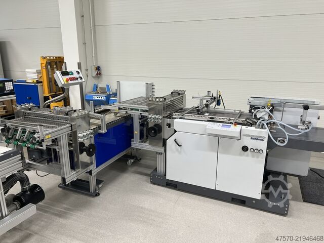 Rill- und Falzmaschine Heidelberg Stahlfolder + Popp Maschinenbau SRT + MWS
