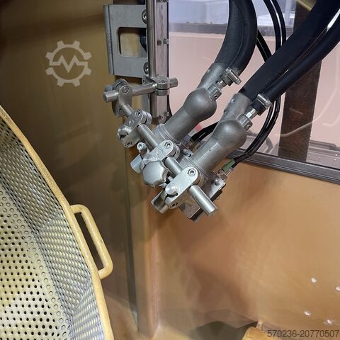 Teleskoparmstapler Rösler S1 Strahlanlage Drehkorb