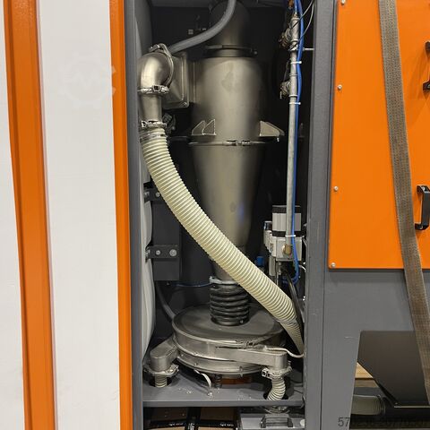 Teleskoparmstapler Rösler S1 Strahlanlage Drehkorb