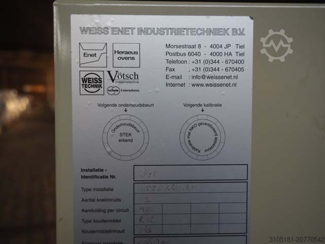 Klimaprüfkammer Vötsch/Weiss GTTS 220