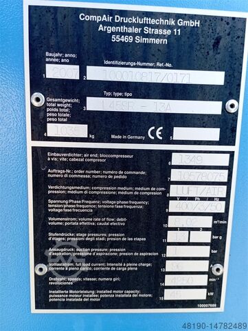 Screw compressor CompAir L45SR-13A