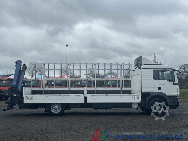 Flatbed truck MAN TGM 18.290 Glastransporter Glasreff PK12001EH FB