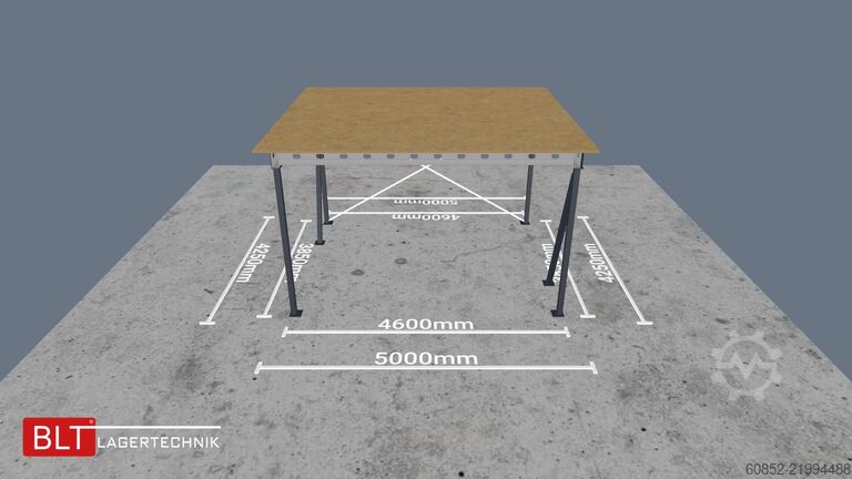 Storage platform 21,25 m² Lagerbühne , OK 300 cm 500 kg/m², sofort ab Lager