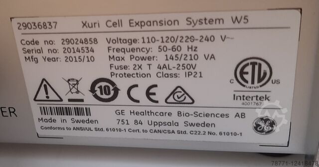 Cell Expansion System GE Healthcare Xuri W5