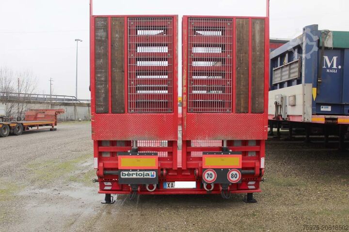 Tieflader-Auflieger für Baumaschinen bertoja semirimorchio carrellone 3assi 11.80m