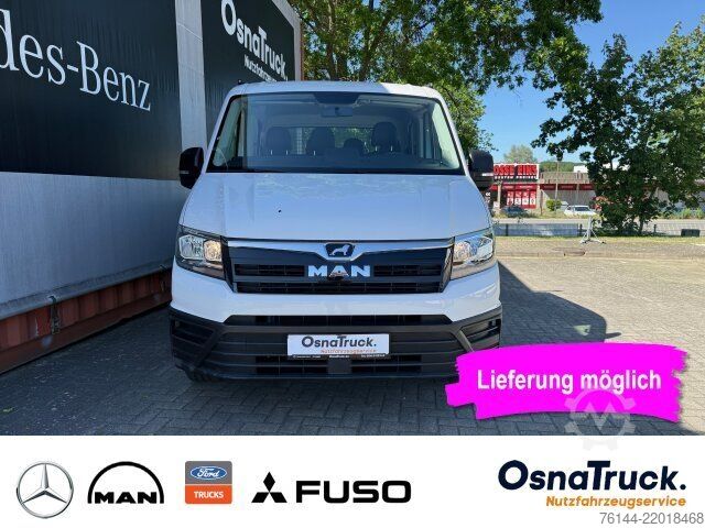 Van MAN TGE 3.140 DOKA Pritsche Klima,AHK 3000 KG,7-Sitz