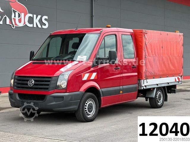 Transporter mit Pritsche & Plane VW Crafter 35 Doppelkabine Pritsche + Plane