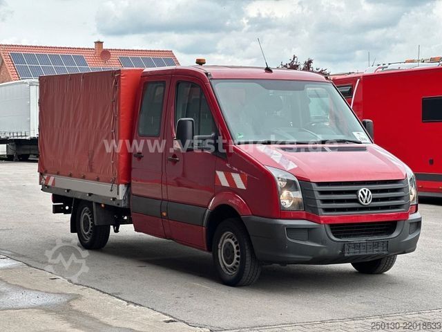 Transporter mit Pritsche & Plane VW Crafter 35 Doppelkabine Pritsche + Plane