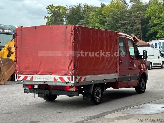 Transporter mit Pritsche & Plane VW Crafter 35 Doppelkabine Pritsche + Plane