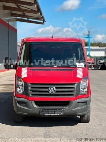 Curtain sider van VW Crafter 35 Doppelkabine Pritsche + Plane