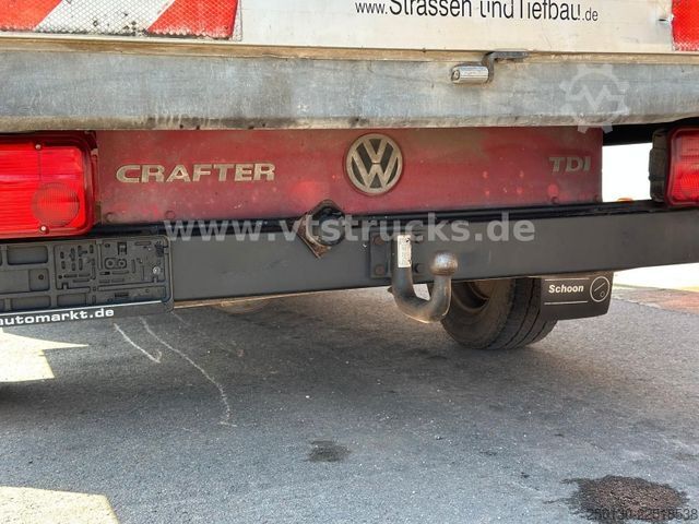 Curtain sider van VW Crafter 35 Doppelkabine Pritsche + Plane