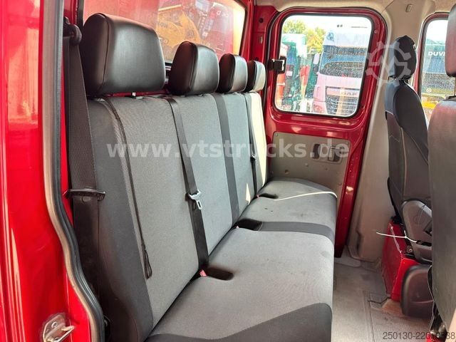 Curtain sider van VW Crafter 35 Doppelkabine Pritsche + Plane