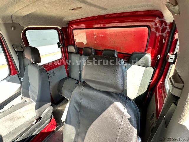 Curtain sider van VW Crafter 35 Doppelkabine Pritsche + Plane