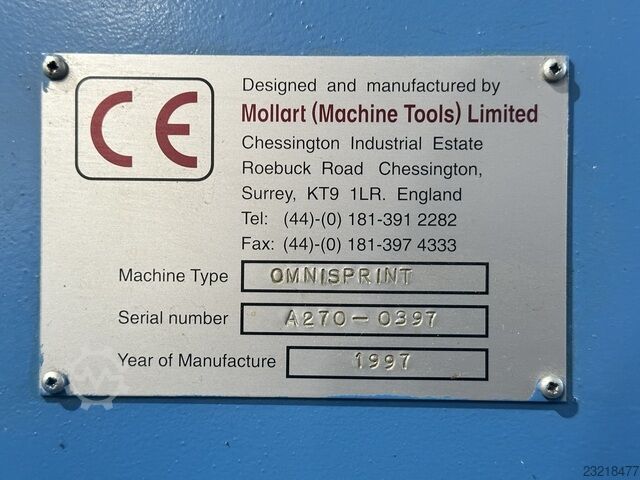 Omnisprint-Tieflochbohrmaschine Mollart Machine Tools 3 Axis