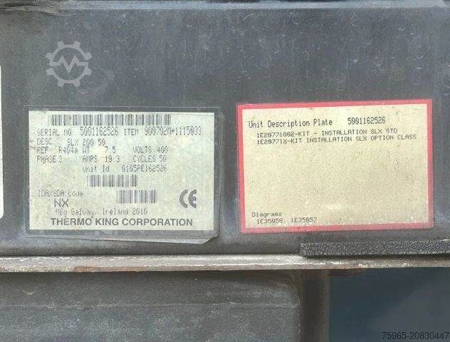 Kühlauflieger SCHMITZ CARGOBULL SKO 24 THERMO KING SLX 200 ONLY 3645 ENGINE HOUR