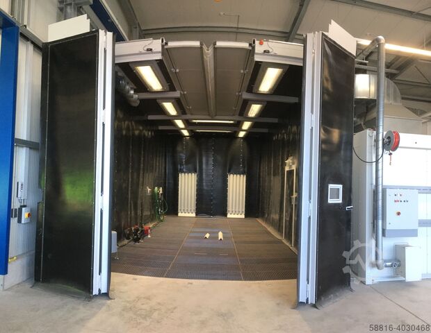 Blasting hall with suction floor, e.g. glass beads Fritz Sandstrahltechnik SH07045A