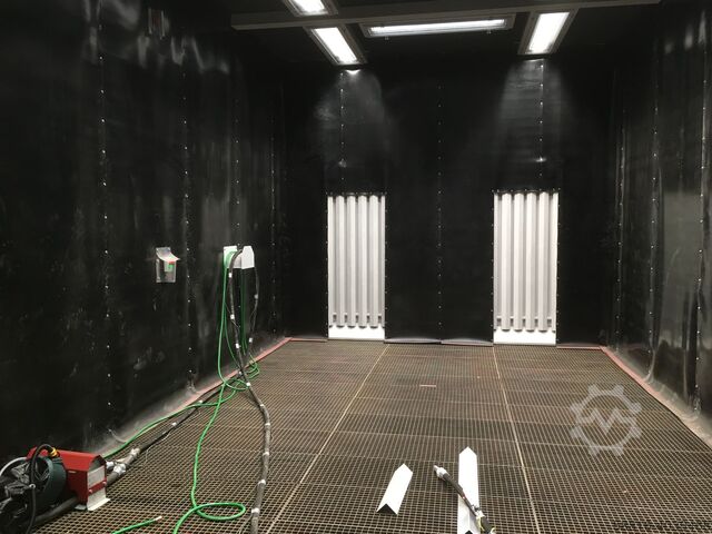 Blasting hall with suction floor, e.g. glass beads Fritz Sandstrahltechnik SH07045A