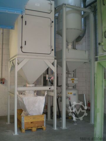 Blasting hall with suction floor, e.g. glass beads Fritz Sandstrahltechnik SH07045A