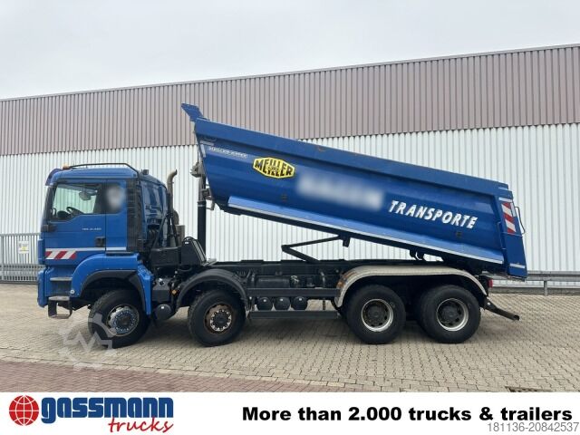 Spezial-LKW MAN TGS 41.460 8x8 BB, Meiller Stahlmulde ca. 20m³
