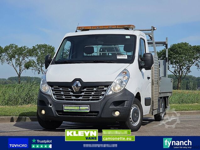 Platform truck with crane RENAULT MASTER T35 HIAB T-CLX13 EURO6