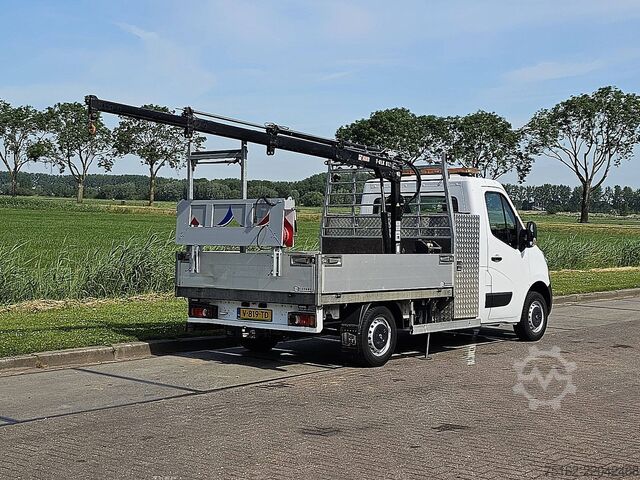 Platform truck with crane RENAULT MASTER T35 HIAB T-CLX13 EURO6