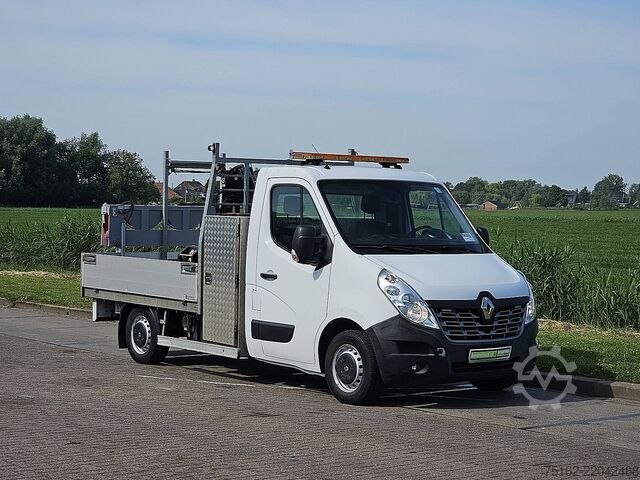 Platform truck with crane RENAULT MASTER T35 HIAB T-CLX13 EURO6
