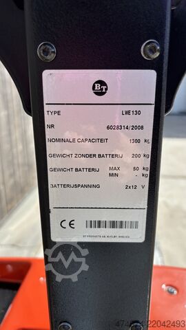 Electric pallet truck BT LWE 130 palletwagen