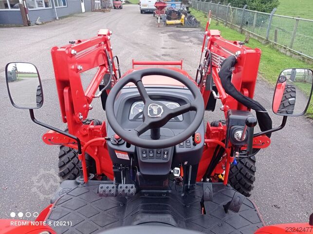 KIOTI DK6020 HST ROPS DK6020 HST met voorlader en bak KIOTI DK6030 HST ROPS voorlader