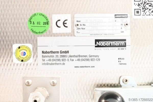 Muffle furnaces up to 650°C Nabertherm 328467