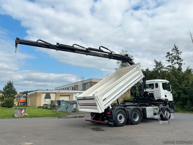 Sonstige MAN TGS 28.440 6x4-4/3-Seiten- Kipper / Hiab 138-3