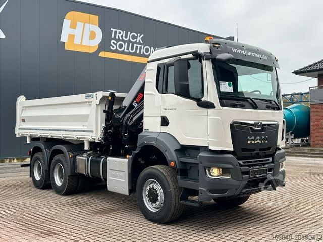 Sonstige MAN TGS 33.440 6x6 /3-Seiten- Kipper / Kran HIAB 302