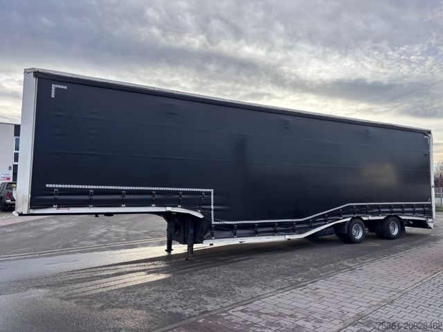 Tieflader-Sattelauflieger  Wiese Gabel Stapler Transport Tieflader WINDE