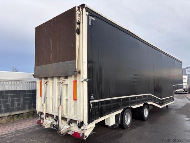 Tieflader-Sattelauflieger  Wiese Gabel Stapler Transport Tieflader WINDE