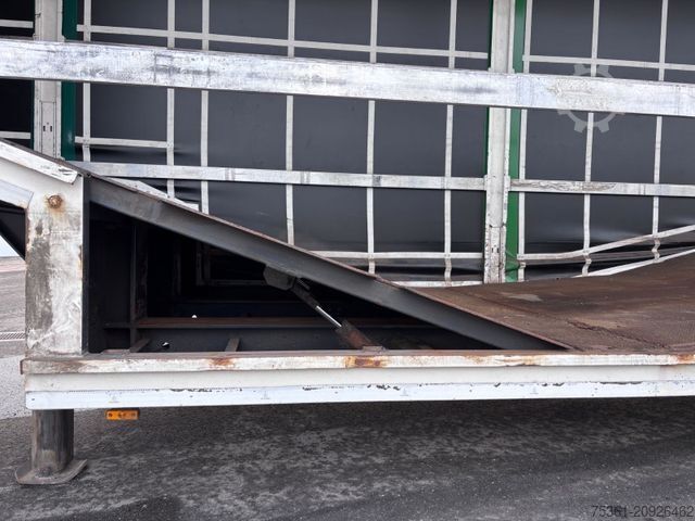 Tieflader-Sattelauflieger  Wiese Gabel Stapler Transport Tieflader WINDE