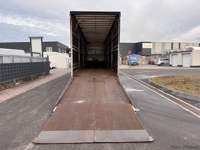 Tieflader-Sattelauflieger  Wiese Gabel Stapler Transport Tieflader WINDE