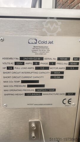 Trockeneisstrahlgerät Cold Jet i3 Microclean DX