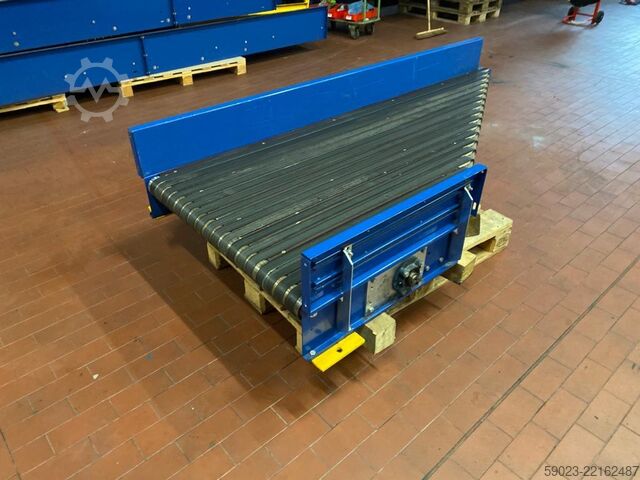 Infeed and outfeed device with belts Budde 