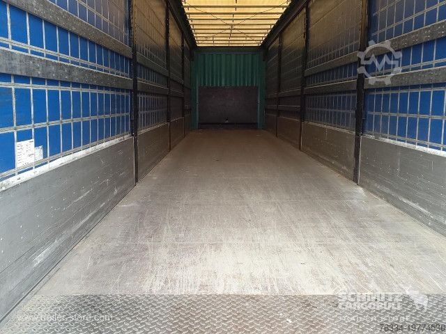 Auflieger mit Pritsche & Plane Krone Semitrailer Curtainsider Dropside