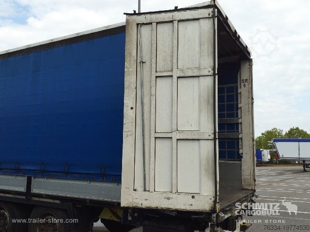 Auflieger mit Pritsche & Plane Krone Semitrailer Curtainsider Dropside