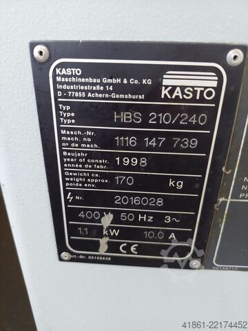 Hydr. hochl. Bügelsägemaschine KASTO HBS 210-240