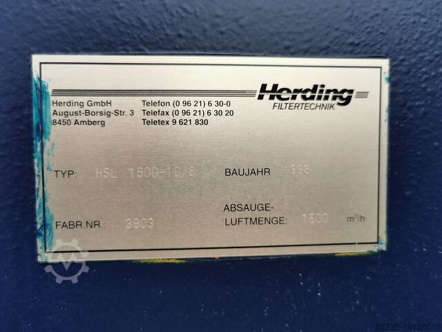 Dust extraction, smoke extraction for laser HERDING HSL 1500-10/8