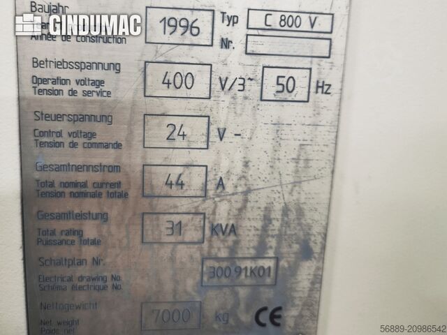 HERMLE C 800 V HERMLE C 800 V