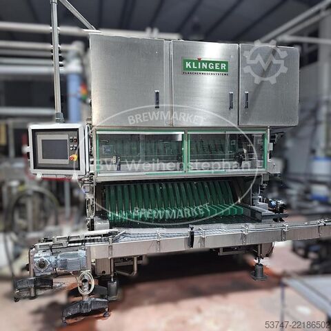 Glass bottle filling line AMS Getränketechnik 