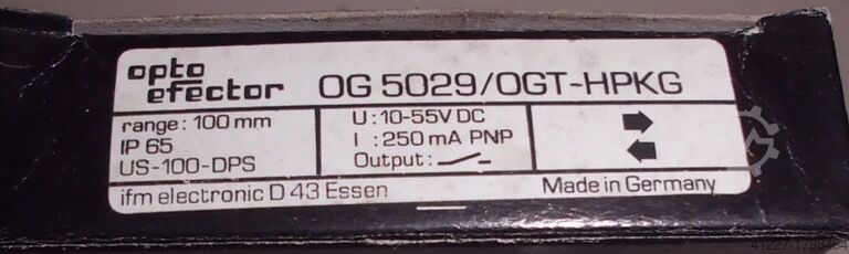 Optische Sensor IFM OG5029/OGT-HPKG