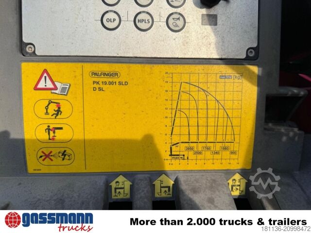 Tipper truck Mercedes-Benz Arocs 2545 L 6x4 HAD, Kran Palfinger PK19.001