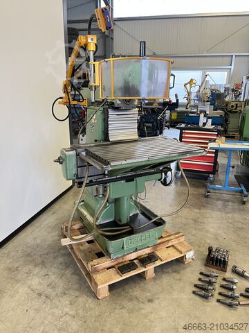 Milling machine + safety guard + digital readout + accessories Deckel FP3