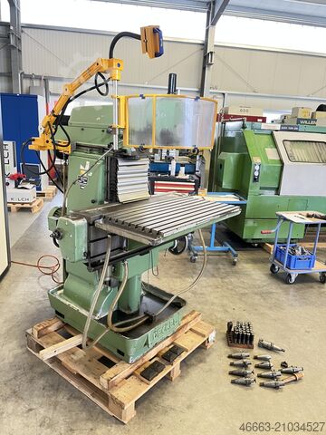 Milling machine + safety guard + digital readout + accessories Deckel FP3