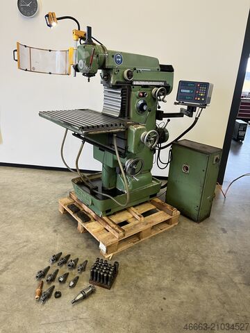 Milling machine + safety guard + digital readout + accessories Deckel FP3